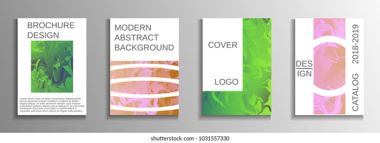 Minimum vector coverage. A set of modern abstract covers. Rich design VIP. Future futuristic template with abstract current forms for banner design, poster, booklet, report, magazine.