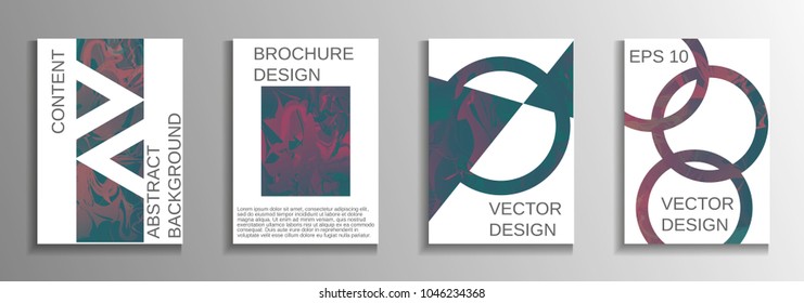 Minimum vector coverage. A set of modern abstract covers. Rich design VIP. Future futuristic template with abstract current forms for banner design, poster, booklet, report, magazine.