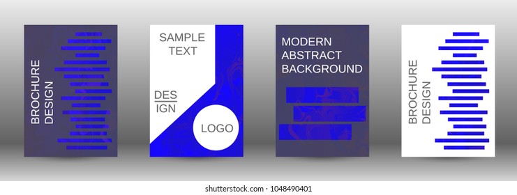  Minimum vector coverage. A set of modern abstract covers. Rich design VIP. Future futuristic template with abstract current forms for banner design, poster, booklet, report, magazine. 