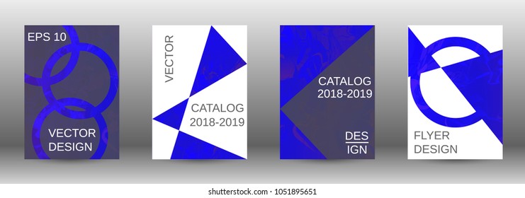  Minimum vector coverage. A set of modern abstract covers. Rich design VIP. Future futuristic template with abstract current forms for banner design, poster, booklet, report, magazine. 