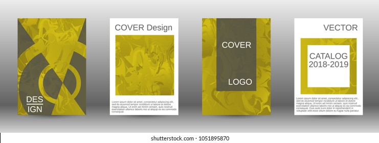  Minimum vector coverage. A set of modern abstract covers. Rich design VIP. Future futuristic template with abstract current forms for banner design, poster, booklet, report, magazine. 