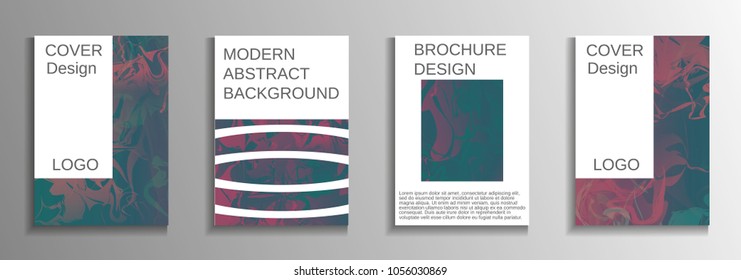 Minimum vector coverage. A set of modern abstract covers. Rich design VIP. Future futuristic template with abstract current forms for banner design, poster, booklet, report, magazine.