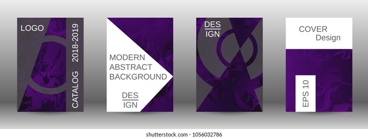  Minimum vector coverage. A set of modern abstract covers. Rich design VIP. Future futuristic template with abstract current forms for banner design, poster, booklet, report, magazine. 