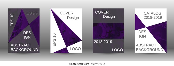  Minimum vector coverage. A set of modern abstract covers. Rich design VIP. Future futuristic template with abstract current forms for banner design, poster, booklet, report, magazine. 