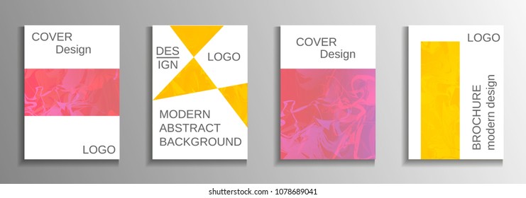 Minimum vector coverage. A set of modern abstract covers. Rich design VIP. Future futuristic template with abstract current forms for banner design, poster, booklet, report, magazine.