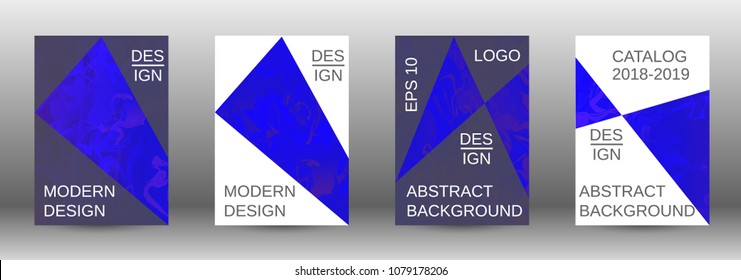  Minimum vector coverage. A set of modern abstract covers. Rich design VIP. Future futuristic template with abstract current forms for banner design, poster, booklet, report, magazine. 