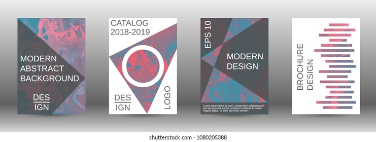  Minimum vector coverage. A set of modern abstract covers. Rich design VIP. Future futuristic template with abstract current forms for banner design, poster, booklet, report, magazine. 