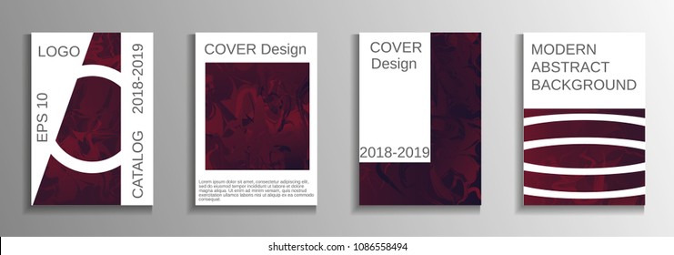 Minimum vector coverage. A set of modern abstract covers. Rich design VIP. Future futuristic template with abstract current forms for banner design, poster, booklet, report, magazine.