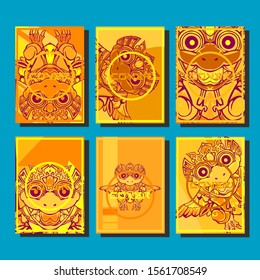 Minimum vector coverage. A set of modern abstract covers. Creative popart triangle element vector. Geometric booklet cover template design.