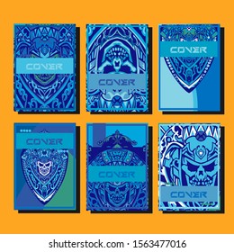 Minimum vector coverage. A set of modern abstract covers. Creative popart triangle element vector. Geometric booklet cover template design.