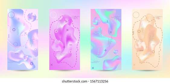 Minimum vector coverage. A set of modern abstract covers. Rich design VIP. Future futuristic template with abstract current forms for banner design, poster, booklet, report, magazine.