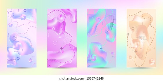 Minimum vector coverage. A set of modern abstract covers. Rich design VIP. Future futuristic template with abstract current forms for banner design, poster, booklet, report, magazine.