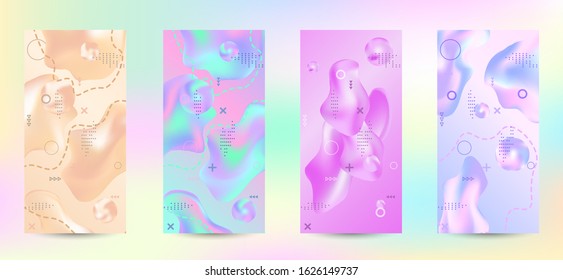 Minimum vector coverage. A set of modern abstract covers. Rich design VIP. Future futuristic template with abstract current forms for banner design, poster, booklet, report, magazine.