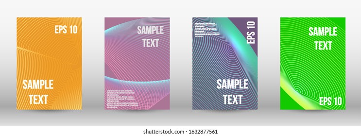Minimum vector coverage.  A set of modern abstract oblong objects from vector abstract lines. Wave lines.Striped background.  Trendy geometric patterns. EPS10 Vector Design.