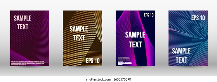 Minimum vector coverage.  A set of modern abstract oblong objects from vector abstract lines. Wave lines.Striped background.  Trendy geometric patterns. EPS10 Vector Design.