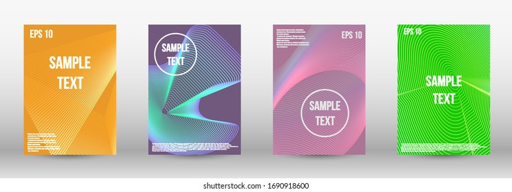 Minimum vector coverage.  A set of modern abstract oblong objects from vector abstract lines. Wave lines.Striped background.  Trendy geometric patterns. EPS10 Vector Design.