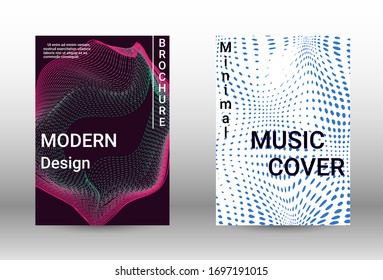 Minimum vector coverage.  A set of modern abstract covers. Musical covers your design, great design for any purposes.  Concept business vector.