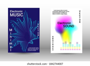 Minimum vector coverage.  A set of modern abstract covers. Musical covers your design, great design for any purposes.  Concept business vector.