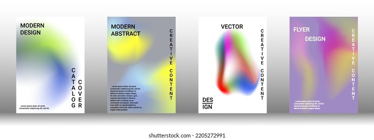 Minimum vector coverage. A set of modern abstract covers. Rich design VIP. Future futuristic template with abstract current forms for banner design, poster, booklet, report, magazine.