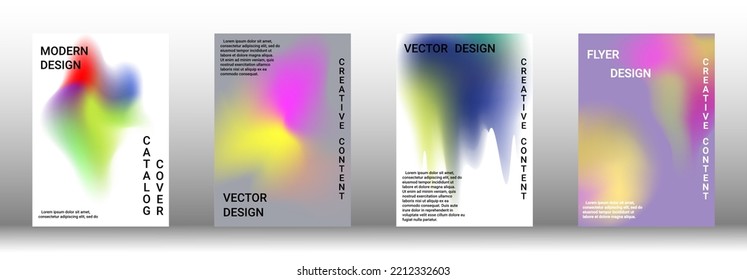 Minimum vector coverage. A set of modern abstract covers. Rich design VIP. Future futuristic template with abstract current forms for banner design, poster, booklet, report, magazine.
