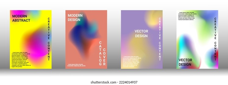 Minimum vector coverage. A set of modern abstract covers. Rich design VIP. Future futuristic template with abstract current forms for banner design, poster, booklet, report, magazine.