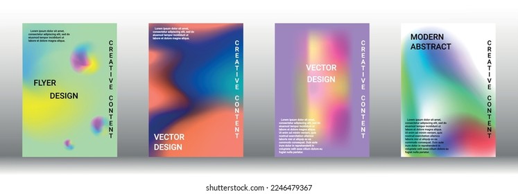 Minimum vector coverage. A set of modern abstract covers. Rich design VIP. Future futuristic template with abstract current forms for banner design, poster, booklet, report, magazine.
