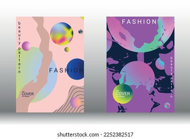 Minimum vector coverage. Set of modern abstract covers. Rich VIP design. Future futuristic template with abstract gradient shapes for the design of banners, posters, booklets, reports, magazines.