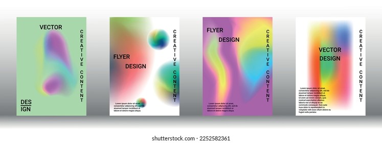 Minimum vector coverage. A set of modern abstract covers. Rich design VIP. Future futuristic template with abstract current forms for banner design, poster, booklet, report, magazine.