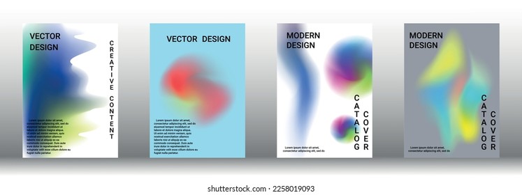 Minimum vector coverage. A set of modern abstract covers. Rich design VIP. Future futuristic template with abstract current forms for banner design, poster, booklet, report, magazine.