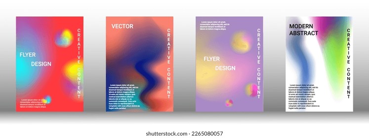 Minimum vector coverage. A set of modern abstract covers. Rich design VIP. Future futuristic template with abstract current forms for banner design, poster, booklet, report, magazine.