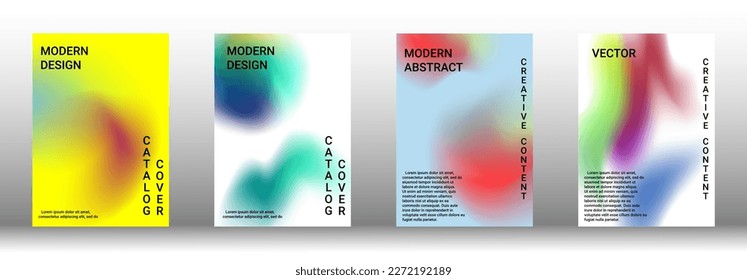 Minimum vector coverage. A set of modern abstract covers. Rich design VIP. Future futuristic template with abstract current forms for banner design, poster, booklet, report, magazine.