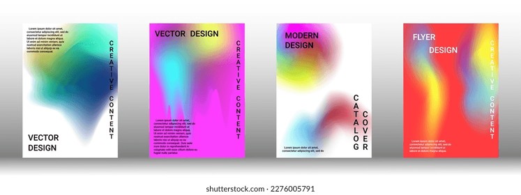 Minimum vector coverage. A set of modern abstract covers. Rich design VIP. Future futuristic template with abstract current forms for banner design, poster, booklet, report, magazine.