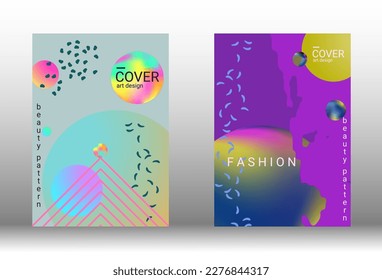 Minimum vector coverage. Set of modern abstract covers. Rich VIP design. Future futuristic template with abstract gradient shapes for the design of banners, posters, booklets, reports, magazines.