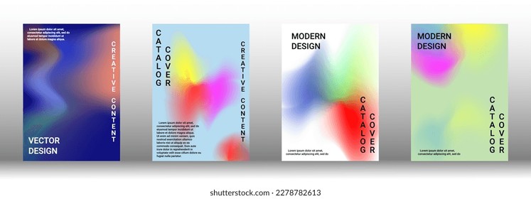 Minimum vector coverage. A set of modern abstract covers. Rich design VIP. Future futuristic template with abstract current forms for banner design, poster, booklet, report, magazine.