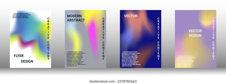 Minimum vector coverage. A set of modern abstract covers. Rich design VIP. Future futuristic template with abstract current forms for banner design, poster, booklet, report, magazine.