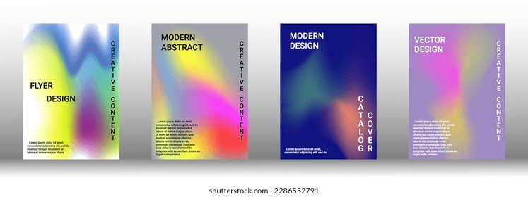 Minimum vector coverage. A set of modern abstract covers. Rich design VIP. Future futuristic template with abstract current forms for banner design, poster, booklet, report, magazine.