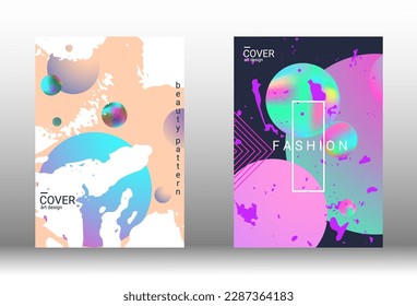 Minimum vector coverage. Set of modern abstract covers. Rich VIP design. Future futuristic template with abstract gradient shapes for the design of banners, posters, booklets, reports, magazines.