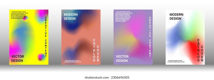 Minimum vector coverage. A set of modern abstract covers. Rich design VIP. Future futuristic template with abstract current forms for banner design, poster, booklet, report, magazine.