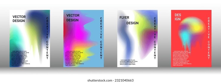 Minimum vector coverage. A set of modern abstract covers. Rich design VIP. Future futuristic template with abstract current forms for banner design, poster, booklet, report, magazine.