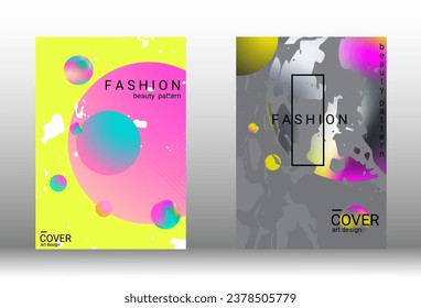 Minimum vector coverage. Set of modern abstract covers. Rich VIP design. Future futuristic template with abstract gradient shapes for the design of banners, posters, booklets, reports, magazines.