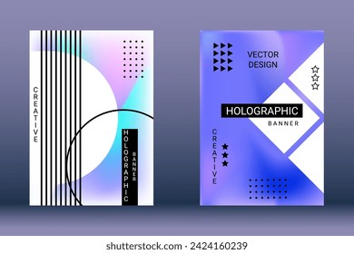 Minimum vector coverage. A set of modern abstract covers. Rich design VIP. Future futuristic template with abstract current forms for banner design, poster, booklet, report, magazine.
