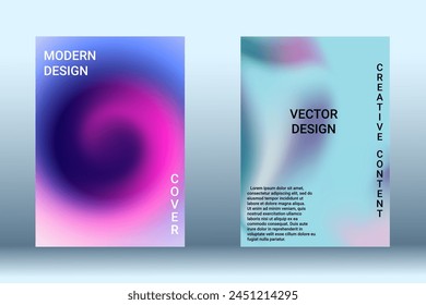 Minimum vector coverage. A set of modern abstract covers. Creative fluid backgrounds from current forms to design a fashionable abstract cover, banner, poster, booklet.