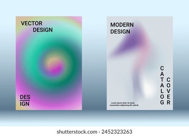 Minimum vector coverage. A set of modern abstract covers. Creative fluid backgrounds from current forms to design a fashionable abstract cover, banner, poster, booklet.