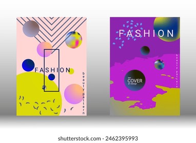 Minimum vector coverage. Set of modern abstract covers. Rich VIP design. Future futuristic template with abstract gradient shapes for the design of banners, posters, booklets, reports, magazines.