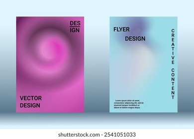 Cobertura mínima de Vector. Un conjunto de cubiertas abstractas modernas. Fondos fluidos creativos de formas actuales para diseñar una cubierta abstracta de moda, Anuncio, póster, folleto.