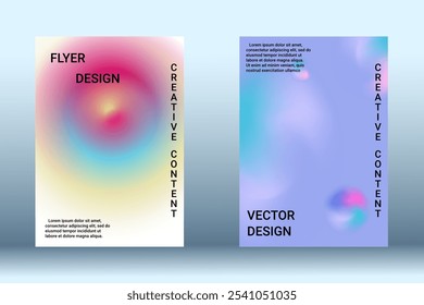 Cobertura mínima de Vector. Un conjunto de cubiertas abstractas modernas. Fondos fluidos creativos de formas actuales para diseñar una cubierta abstracta de moda, Anuncio, póster, folleto.