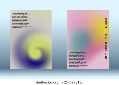 Cobertura mínima de Vector. Un conjunto de cubiertas abstractas modernas. Fondos fluidos creativos de formas actuales para diseñar una cubierta abstracta de moda, Anuncio, póster, folleto.