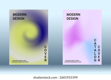Minimum vector coverage. A set of modern abstract covers. Creative fluid backgrounds from current forms to design a fashionable abstract cover, banner, poster, booklet.