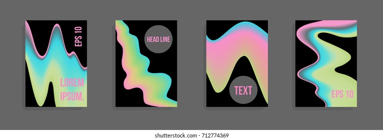 Minimum vector coverage. A set of modern abstract covers. Future futuristic template with abstract shapes for banner design, poster, notebook, book.Eps10.