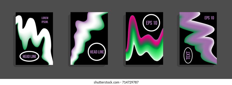 Minimum vector coverage. A set of modern abstract covers. Future futuristic template with abstract shapes for banner design, poster, notebook, book.Eps10.